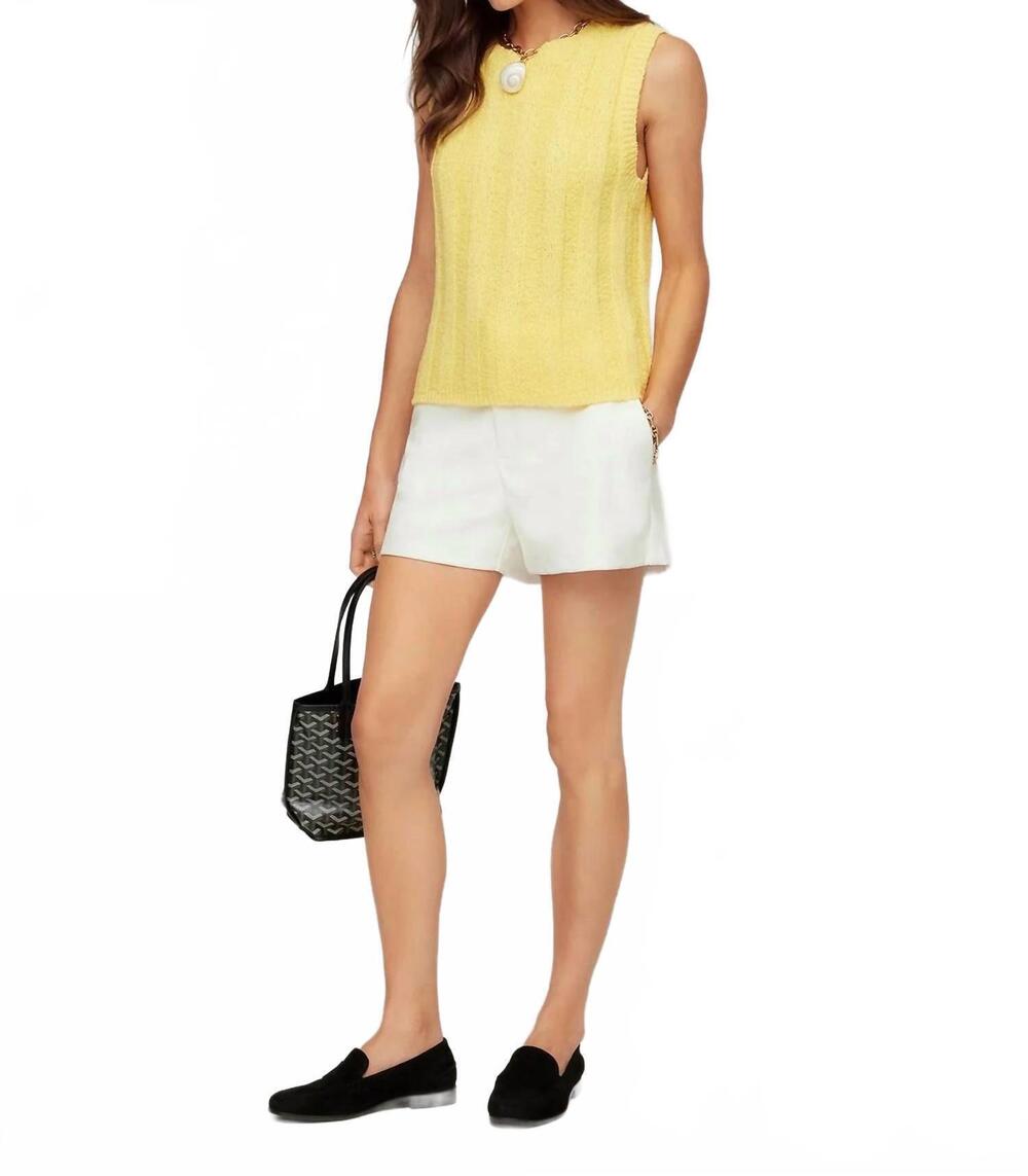 NEW FIFTEEN TWENTY zaydee crochet tank top in banana